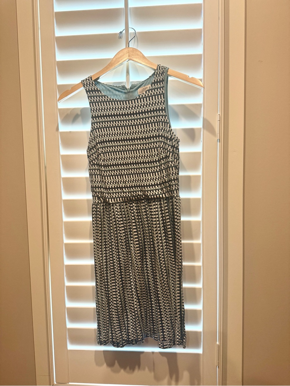 LOFT Geometric tank dress